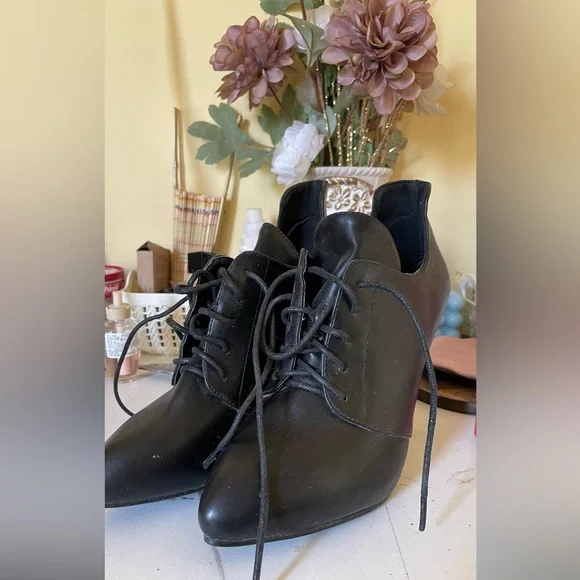 Black heeled ankle boots - Picture 6 of 7